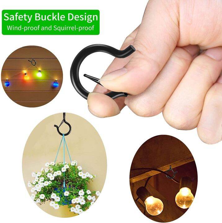 10-20pcs-q-hanger-hooks-with-safety-buckle-windproof-ceiling-screw-metal-hooks-for-hanging-plants-outdoor-wire-string-lights