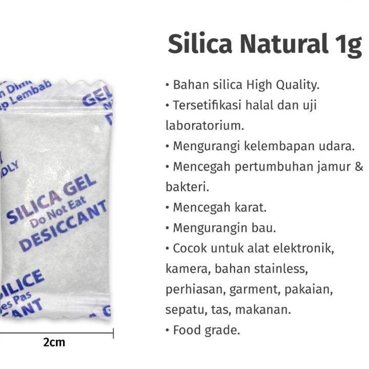 Silica Gel Makanan Food Grade Lazada Indonesia