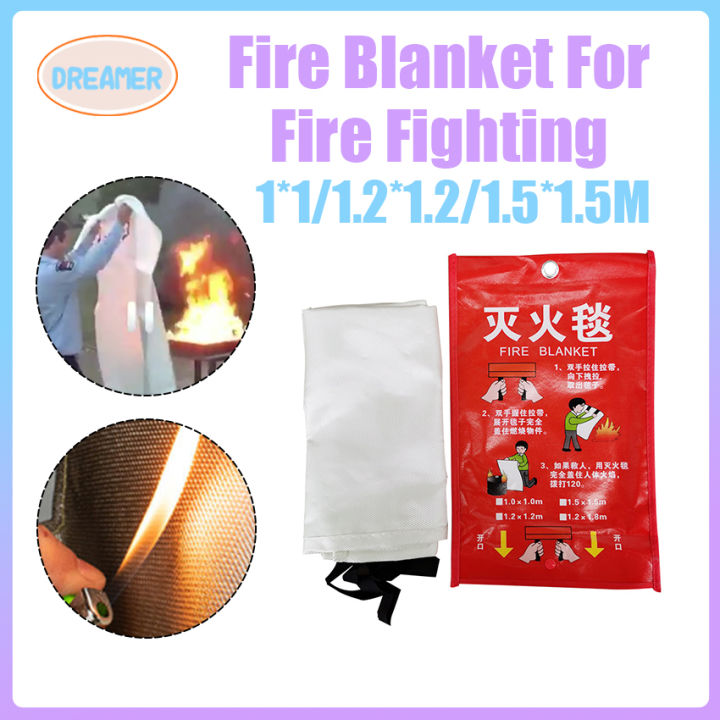 Home Fire Blanket For Kitchen Fiberglass Emergency Fire Blanket Fire