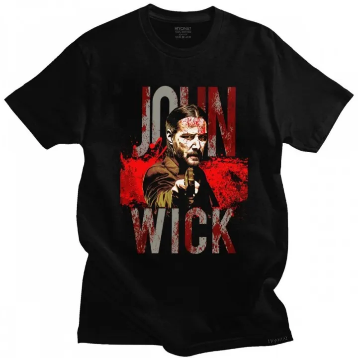 Blood John Wick Action Thriller Keanu Reeves Cute O-Neck Pure Cotton ...