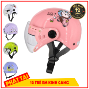 Mũ Bảo Hiểm 1 2 SRT chính hãng trẻ em có kính - SRT HELMETS