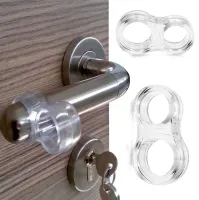 【CW】 New Transparent Door Stopper Wall Protector Anti collision Bedroom Handle Doors Guard