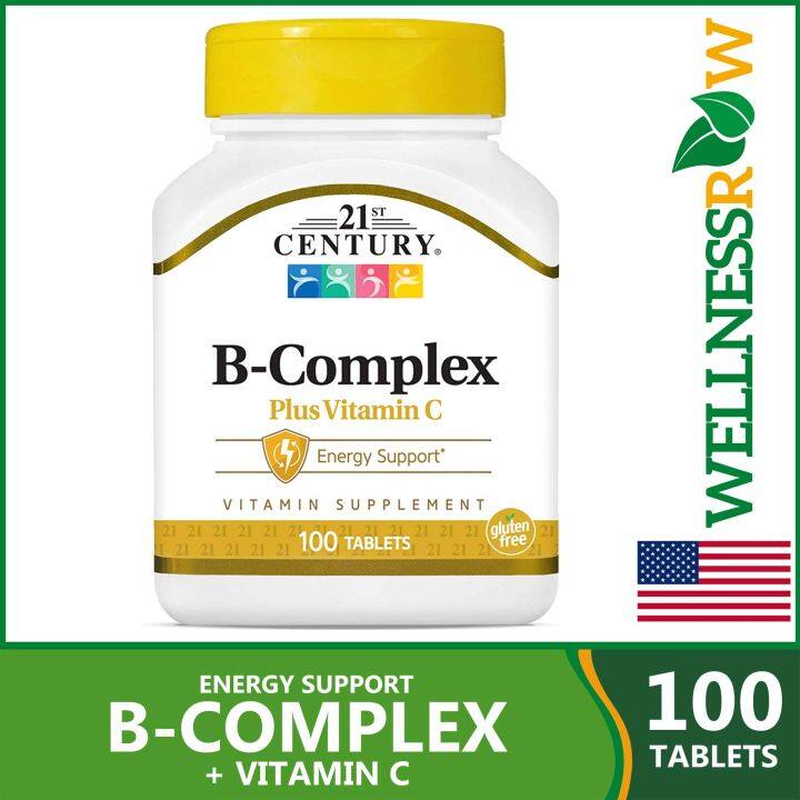 AUTHENTIC| 21st Century® B Complex Plus Vitamin C (100 Tablets ...