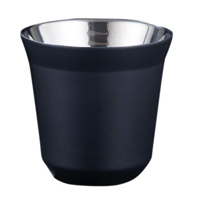 80Ml Double Wall Stainless Steel Espresso Cup Insulation for Nespresso Pixie Coffee Cup Capsule Shape Coffee Mugs