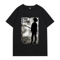 The Cure Dont Cry Print T Shirts Men Vintage Punk Hip Hop Short Sleeve T-Shirt Oversized Gothic Loose Rock Band Tees S-4XL-5XL-6XL
