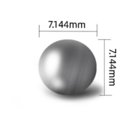 7.144 MM. = 9/32" steel ball = 100 เม็ด เกรด G100 size 7.144 mm. 100 pcs เม็ดกลมเหล็ก ลูกเหล็ก