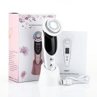 7 In 1 Facial Massager Mesotherapy Radiofrequency For Face Apparatus Radio Frequency EMS Skin Tightening Lifting Device LED Care