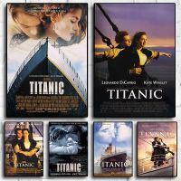 คลาสสิก80วินาทีภาพยนตร์ Titanic โปสเตอร์สำหรับบ้านประดับห้อง,ความงามผนังศิลปะ,การออกแบบตกแต่งภายใน,คาเฟ่ผ้าใบงานศิลปะ1007