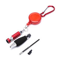 Laogeliang 1PC Retractable Golf PEN บันทึกคะแนนด้วย carabiner Random Color