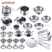 【hot】❀  Kids MINI Utensils Pots Pans Food Miniature Tools Set