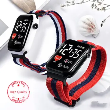 Red colour sports on sale watch