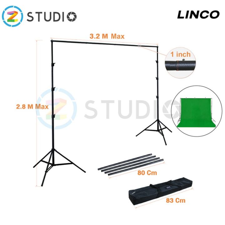 linco-ชุดโครงฉากถ่ายภาพ-เกรดพรีเมี่ยม-คุณภาพสูง-ขนาด-2-8x3-2-เมตร-ฉากถ่ายรูป-ฉากสตูดิโอ-ฉากไลฟ์สด-ฉากถ่ายวีดีโอ