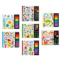 สีที่ปลอดภัยสำหรับเด็กสำหรับ Handprints Paint Washable Funny Finger Painting Book