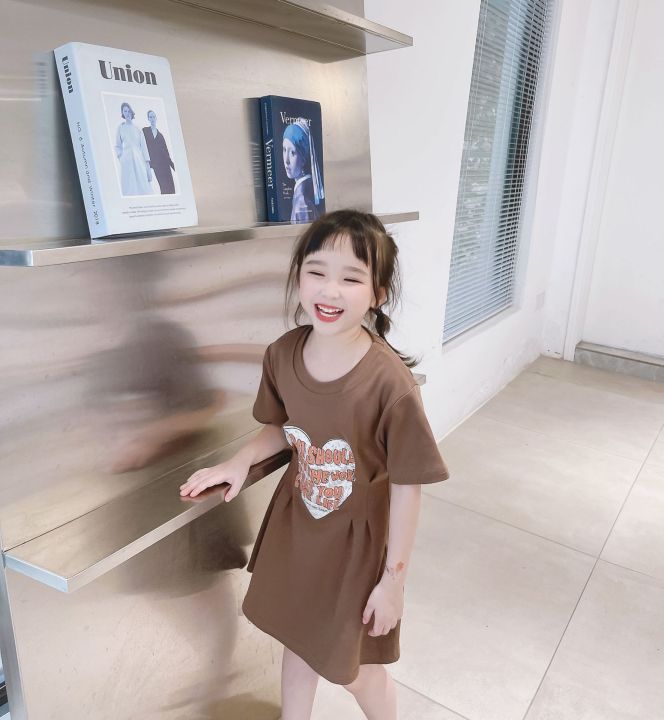 thera-มีชุดสไตล์เกาหลีสำหรับเด็กพ่อแม่ลูกในยามว่างเสื้อผ้าสำหรับแม่อังกฤษชุดเดรสยาวคลุมเอวสำหรับแม่และลูกสาว