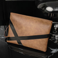 Retro PU Leather Clutch Bag Men Handbags Fashion Casual Mens Clutches Large-capacity Clutch Bag Male Envelope Bag Bag Purse