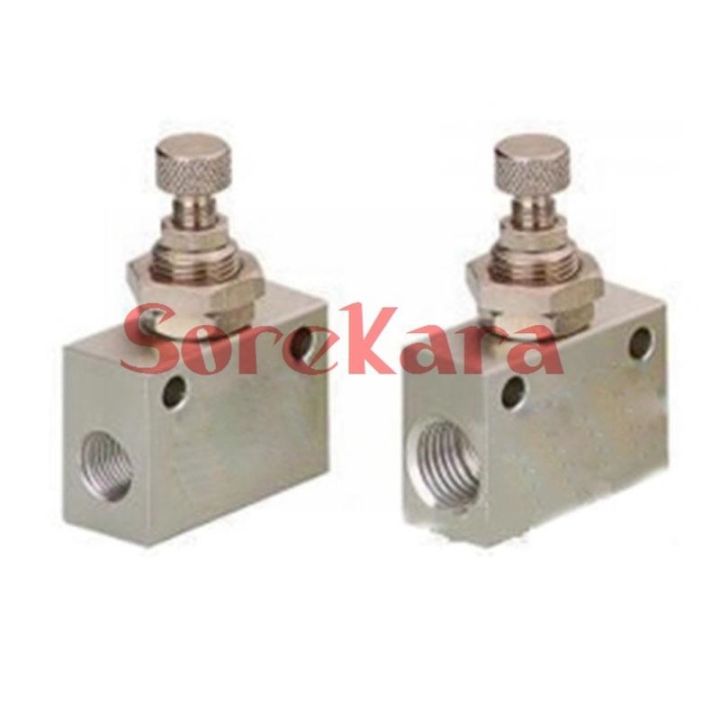 kla-1-8-quot-1-4-quot-3-8-quot-1-2-quot-3-4-quot-1-quot-bspp-speed-control-one-way-throttle-valve-pneumatic-flow-control-valve