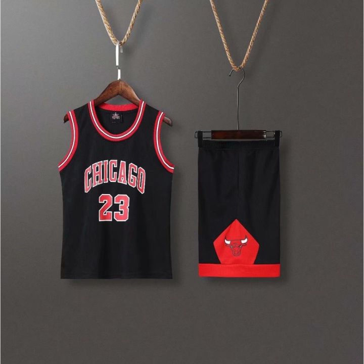 23-michael-kids-basket-ball-clothing-chicago-bulls-basketball-jersey-set-high-quality-dri-fit-uniform-suit