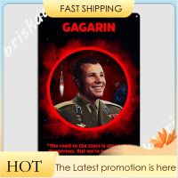 ยูริ Gagarin โลหะป้ายโปสเตอร์บาร์โรงภาพยนตร์ส่วนบุคคลป้ายดีบุกโปสเตอร์ 20 * 30 ซม