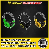 NUBWO หูฟัง รุ่น NO-029 Headset For Gaming And Media Deep Bass สีดำ พร้อมสายแปลงเข้าโทรศัพท์มือถือ พูดหรือร้องเพลงได้เลย