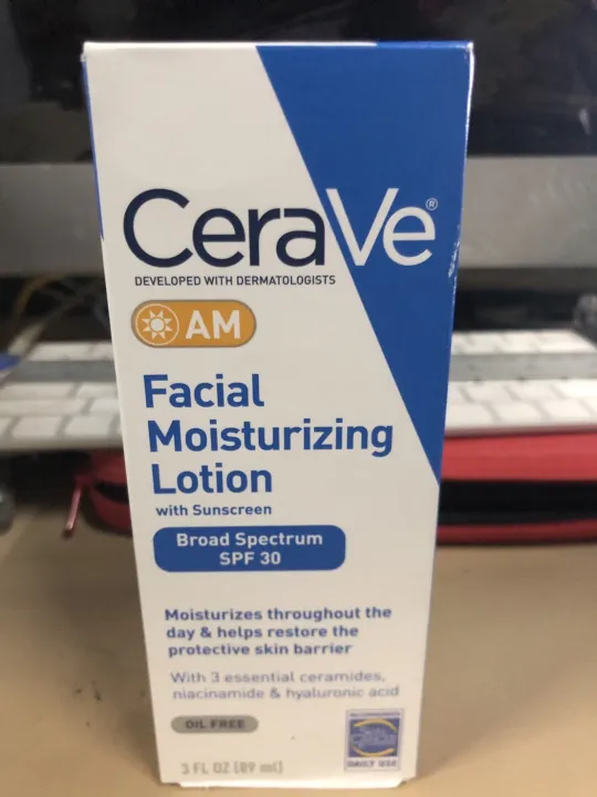 CERAVE AM FACIAL MOISTURIZING LOTION WITH SUNSCREEN 89 ml Lazada.co.th