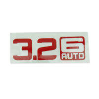 สติ๊กเกอร์ Sticker "3.2 6 AUTO" Red Side Vent Sticker Decal 3.2 6 AUTO Ford Ranger 2012-2018 มีเก็บเงินปลายทาง 1 ชุด 2 ชิ้น.มีบริการเก็บเงินปลายทาง