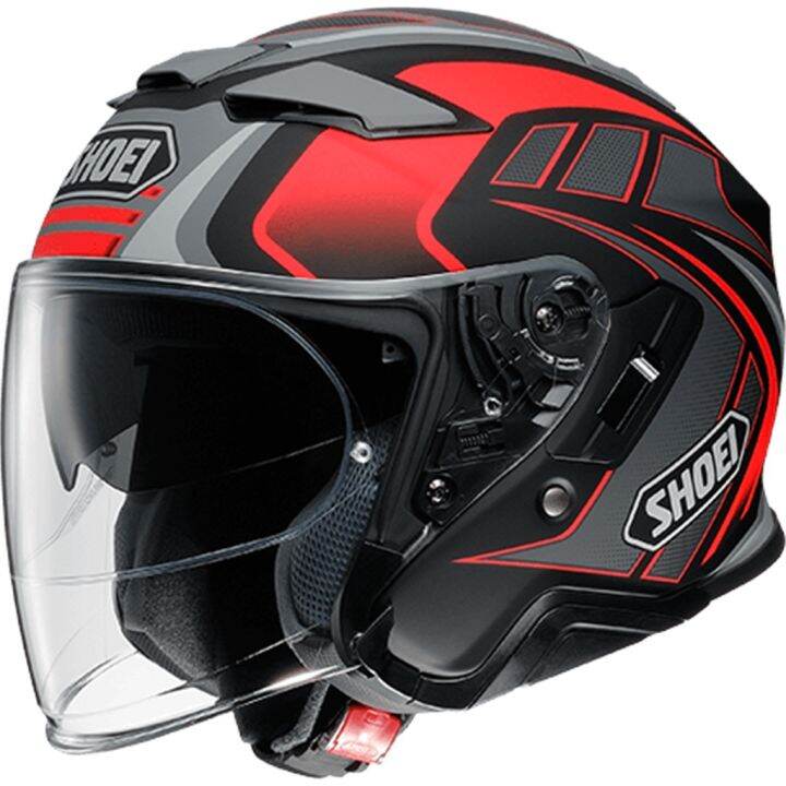 SHOEI Half Helmet SHOEI JCruise II AGLERO Red Black Half Face Helmet