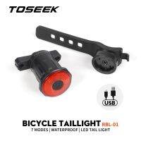 卐™☄ TOSEEK RBL-01 Bicycle Smart Auto Brake Sensing Light IPx6 Waterproof USB Charging Taillight Bike Rear Light Accessories