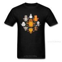 Peaceful Buddhism Animals Tee Shirt Men Unique Cartoon T-Shirt Plus Size Cool Black Clothes Cotton Fabric Drop Shipping 【Size S-4XL-5XL-6XL】