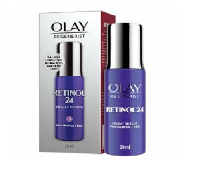 Olay Regenerist Retinol 24 Night Serum โอเลย์ โอเล รีเจนเนอรีส เรตินอล 24 ไนท์ เซรั่ม บำรุง เซรั่มบำรุงผิวหน้า 30 ml (หมดอายุปี 03/2025)