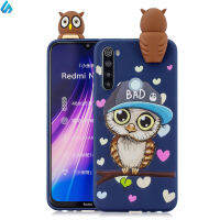 เคสเคสโทรศัพท์มือถือพิมพ์ลายการ์ตูน3D ฝาหลัง TPU แบบนิ่มสำหรับ Redmi NOTE 8T