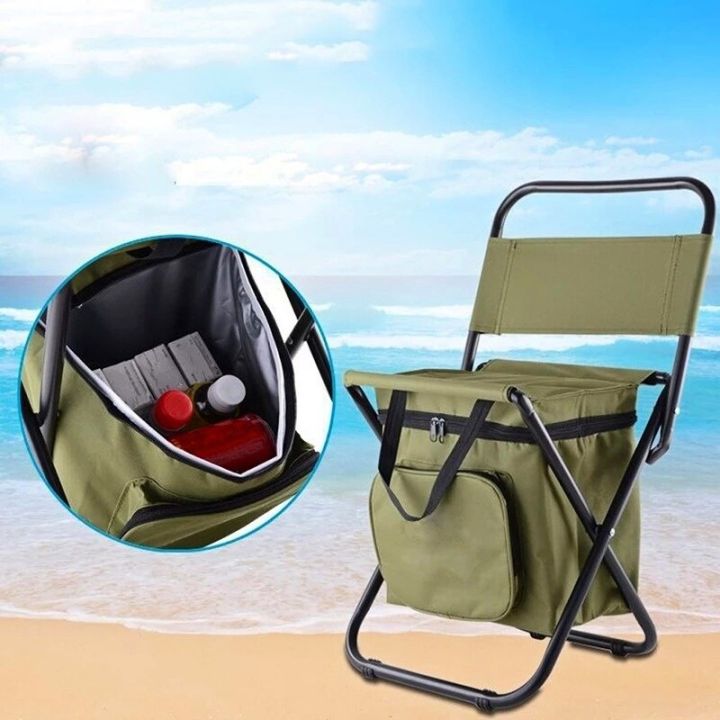 multiftional-outdoor-folding-stool-portable-ice-bag-stool-with-insulation-bag-fishing-stool-beach-chair-lightweight-stool