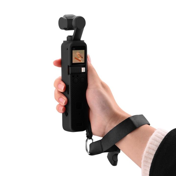 กระเป๋ากล้อง2ซิลิโคนสายคล้องเคสที่มีสายรัดข้อมือสำหรับ-dji-osmo-pocket-2อุปกรณ์เสริมกล้อง