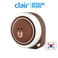 ★Clair x LINE FRIENDS★ Brown Table Air Purifier with Electrostatic Filter for Room, Office, removes 99.9% of Ultrafine Dust as small as 0.1 microns, Smoke, Low Noise