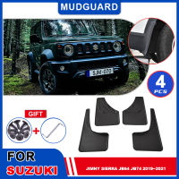 Mudflaps Fender สำหรับ Suzuki Jimny Sierra JB64 JB74 2019 ~ 2021 Auto Parts Mudguards Flap Splash Mud Guards ฝาครอบล้ออุปกรณ์เสริม