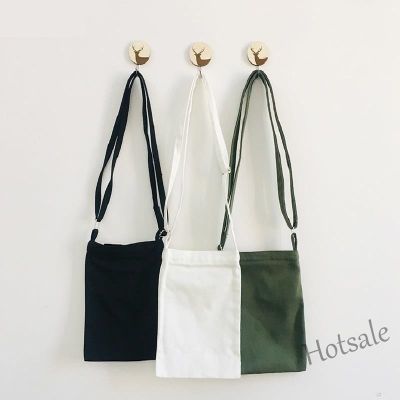 【hot sale】✻⊙☒ C16 Women Hand Bag Portable Canvas Sling Bag Shoulder Bag Mini Mobile Phone Bag Unisex Crossbody Bag Student Casual Messenger Bag