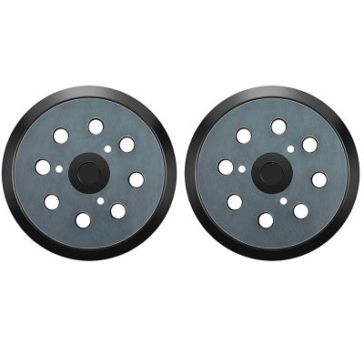 2Pcs Replacement Sander Base Pads Round Hook and Loop Backing Pad Orbital Sander Replacement Pad 125mm 8 Hole