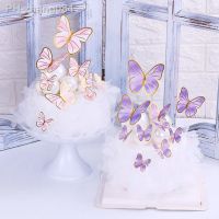 Pink Purple Fairy Butterfly Cake Decoration Card Cake Decoration Birthday Cake Decorations Birthday Decoration wedding