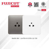 ชุดเต้ารับกราวด์เดี่ยว 16AX 250V รุ่น C86 แบรนด์ Fujicut (รับประกัน 10 ปี)