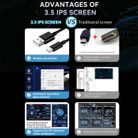 3.5นิ้ว IPS Monitor แสดงคอมพิวเตอร์ตรวจสอบ CPU GPU ตรวจสอบหน้าจอย่อยสนับสนุน DIY ธีมแก้ไขอัพเกรดซอฟต์แวร์ฟรี