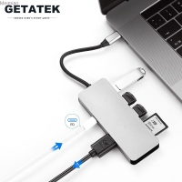 Getatek USB C HUB การ์ดรีดเดอร์ SD HDMI 10Gbps การส่งข้อมูลสำหรับแมคบุ๊กโปรแอร์ M2อุปกรณ์อะแดปเตอร์คอมพิวเตอร์แล็ปท็อป USB ฮับ Meimiao