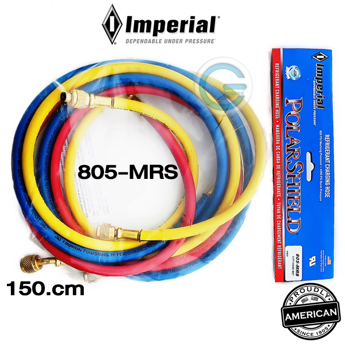 imperial-charging-hose-สายชาร์จน้ำยา-รุ่น-805mrs-150cm-r22-404a-r407c-r134a-สาย3เส้น-made-in-usa