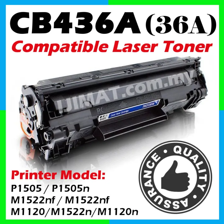 Compatible Laser Toner Cartridge Cb436a Cb436 36a For Hp Laserjet P1505 P1505n M1522nf M1522nf M11 M1522n M11n Printer Ink Lazada