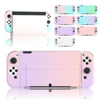 【cw】 Dockable Hard for Oled Game Console Flip Cover Ns Accessories !