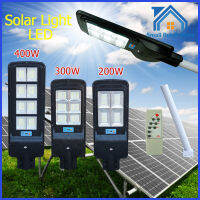 ไฟถนนรีโมทคอนโทรล Solar lights ไฟสปอตไลท์ กันน้ำ ไฟ Solar Cell ใช้พลังงานแสงอาทิตย์ โซลาเซลล์ Outdoor Waterproof Remote Control Light 120w 200w 300w 400W  ไฟสว่างถึงเช้า