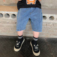 Boys Denim Capris summer thin 2022 new casual pants childrens shorts 1-36