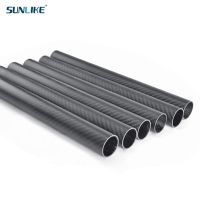 1 Pieces 30 * 27 * 250MM 3K All Carbon Fiber Pipe Twill Matt Composite Hardness DIY Material Pipe Used For Multi Rotor Leg Pipe Wires Leads Adapters