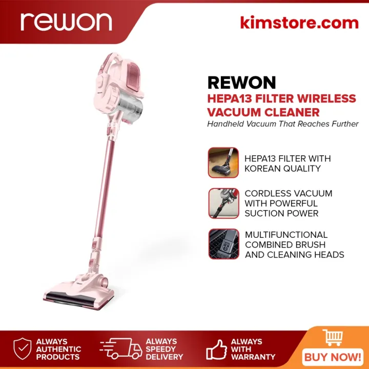 【Local Stock】 REWON HEPA13 Filter Wireless Vacuum Cleaner Handheld or