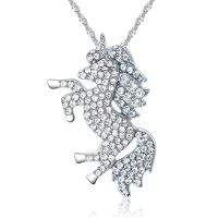 New Fashion Jewelry Crystal fromSwarovskis 2023 Hot new jewelry noble unicorn necklace For Women Party