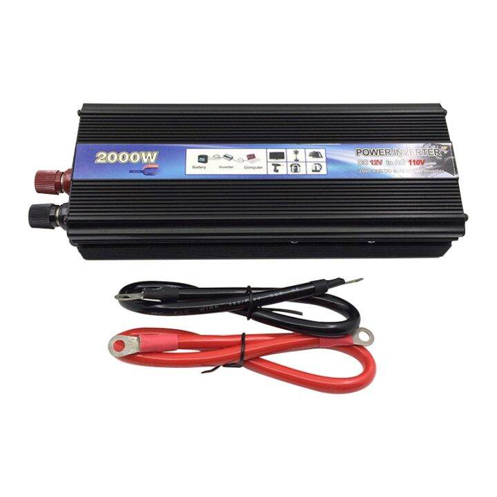 Car Inverter AC 220 110V 2000W Car Power Inverter Converter 12V 24 V to ...