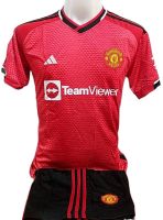 เสื้อบอลกีฬาผู้ชายทีมสโมสรฟุตบอลทีมแมนเซสเตอร์ ยูไนเต็ด/Manchester United รุ่นปี 2023-2024 แห้งเร็ว ระบายอากาศได้ ใส่สบาย ใส่ได้ทุกเพศ ทุกวัย